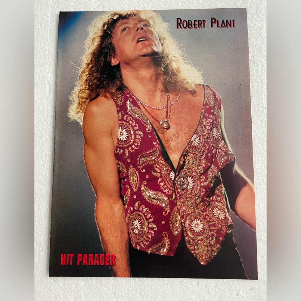 Vintage Hit Parader Pinup of Robert Plant
